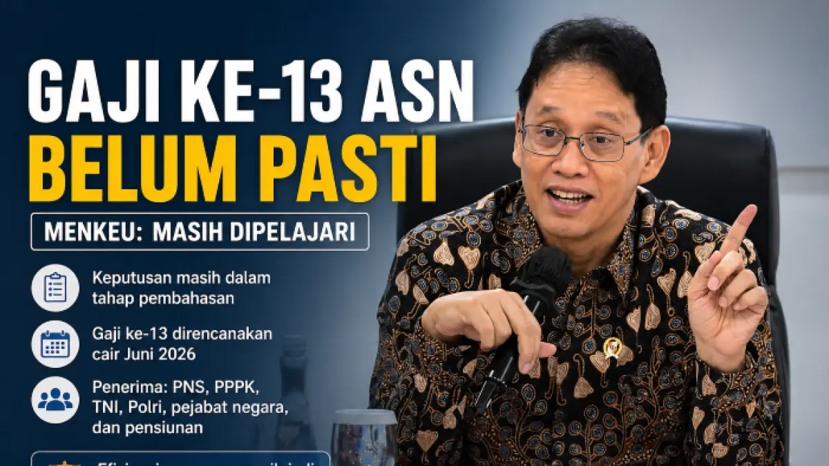 Menteri Keuangan Purbaya Yudhi Sadewa menyampaikan keterangan terkait gaji ke-13 ASN yang masih dalam tahap kajian pemerintah. (Foto Kemenkeu/diolah Pontianak Post)
