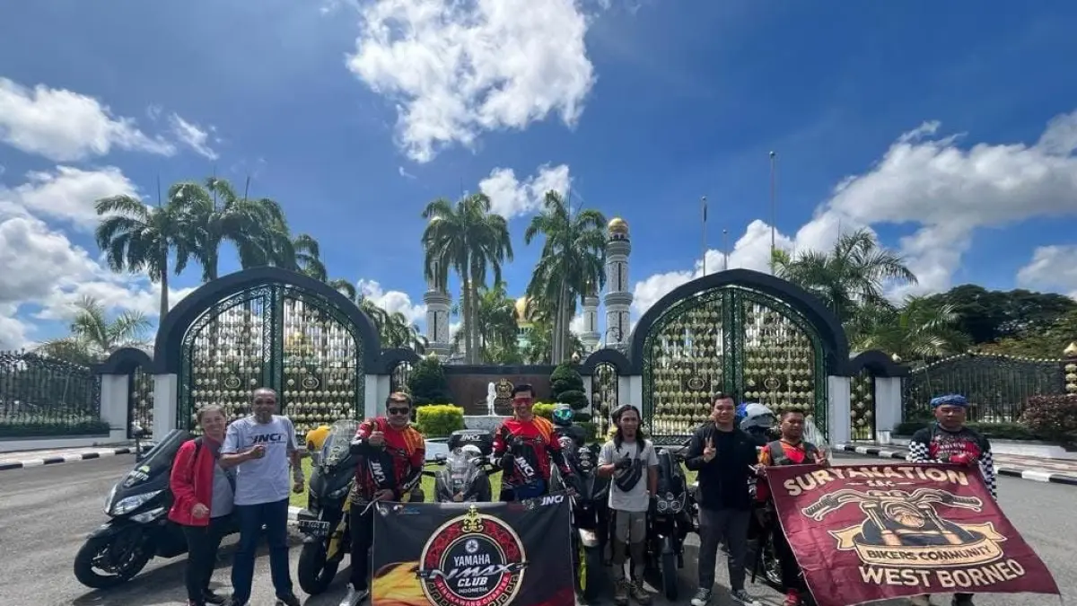Para riders YNCI saat touring ke negeri jiran tahun lalu. (ISTIMEWA)