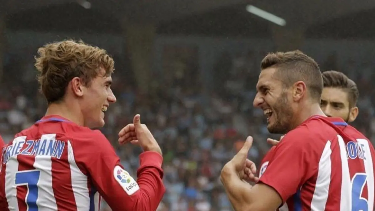 Antoine Griezmann dan Koke. (Pinterest)