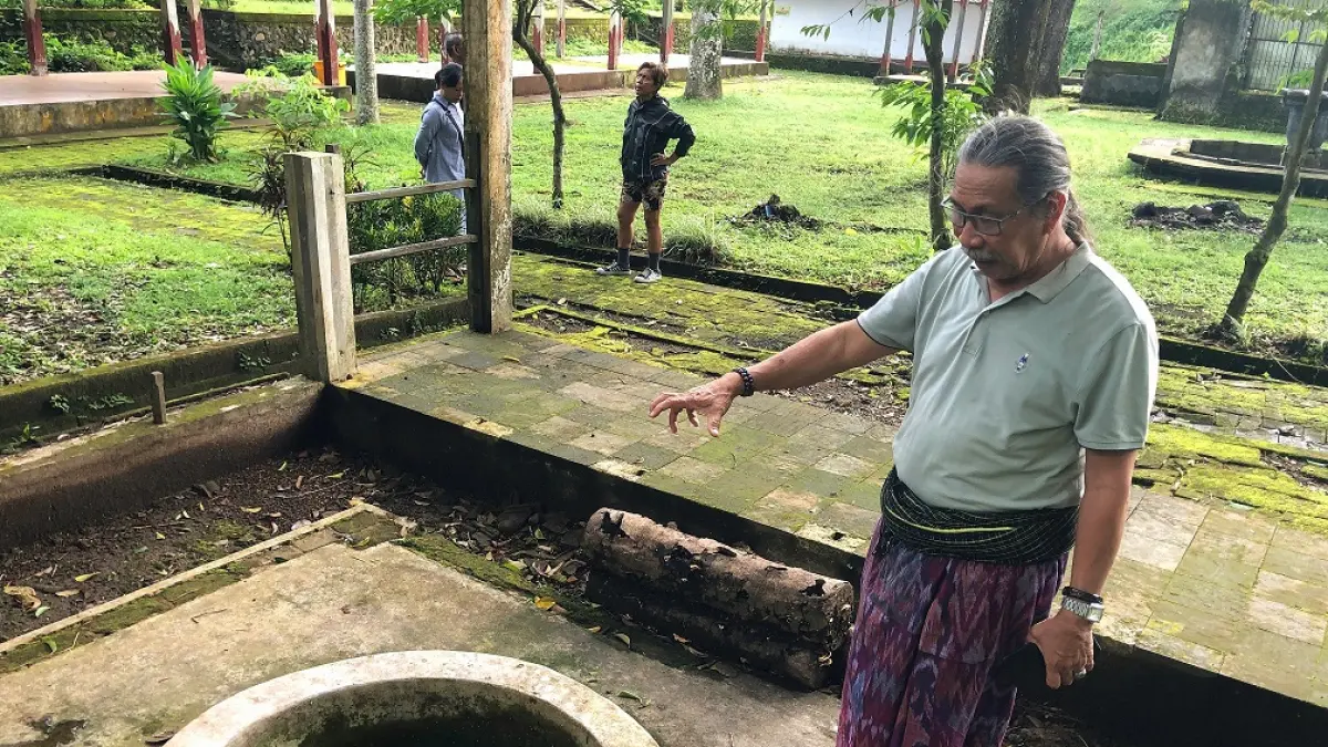 Mata Air Manbaul Hayat terus mengalir, menjaga kehidupan dan sejarah Taman Narmada sejak abad ke-18. (Lombok Post)