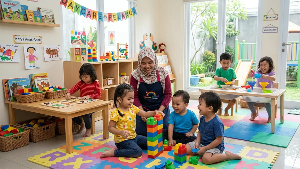 Ilustrasi daycare (AI)