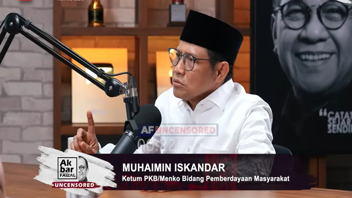 Muhaimin Iskandar, Ketua Umum PKB/Menko Bidang Pemberdayaan Masyarakat. (YOUTUBE/Akbar Faisal Uncensored)