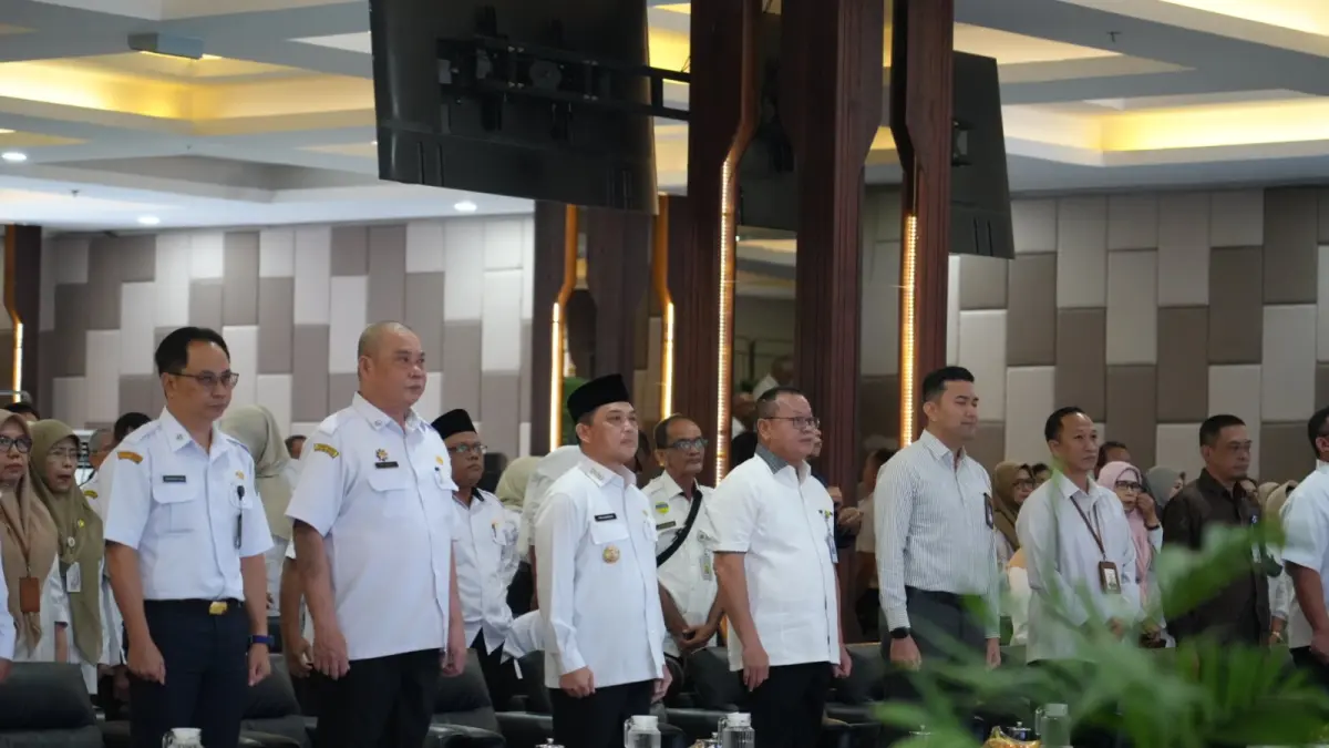 Gubernur Ria Norsan menghadiri kegiatan pembekalan bagi Aparatur Sipil Negara (ASN) yang memasuki masa pensiun. (Adpim Pemprov Kalbar)