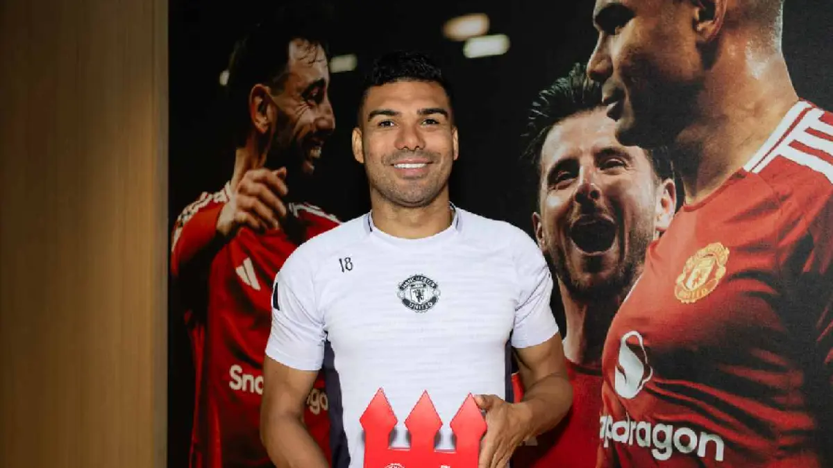 Casemiro dinobatkan sebagai Pemain Terbaik April Manchester United usai tampil konsisten dan krusial. (DOK.MANCHESTER UNITED)