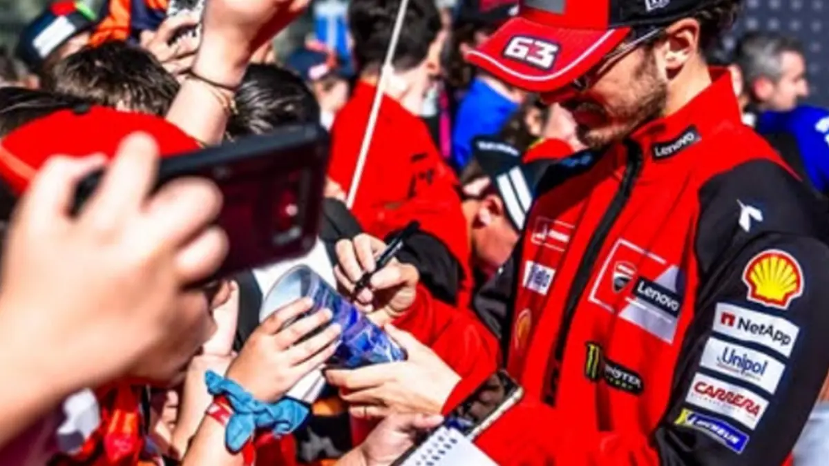 Francesco Bagnaia yang musim 2027 akan menjadi rider Aprilia. [Foto: Instagram/@pecco63]
