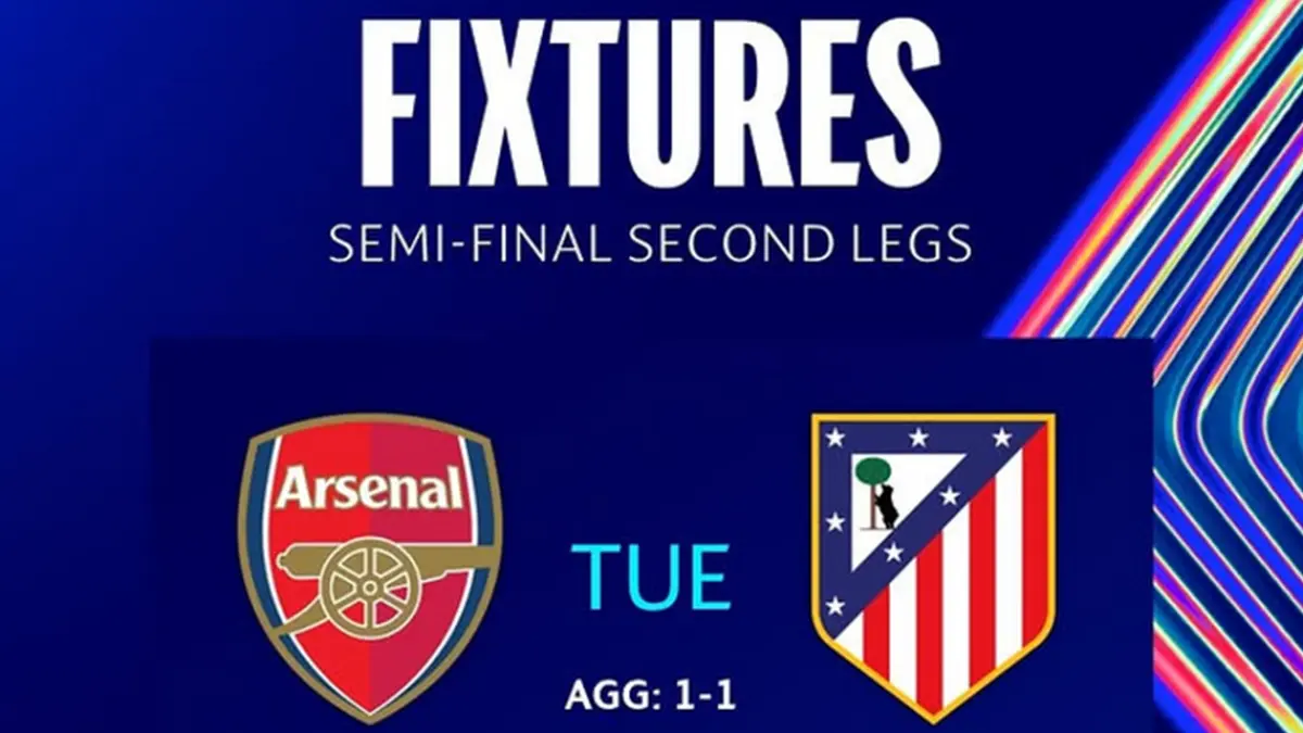Arsenal vs Atletico Madrid siap berebut tiket final Liga Champions di Emirates Stadium (INSTAGRAM/@championsleague)