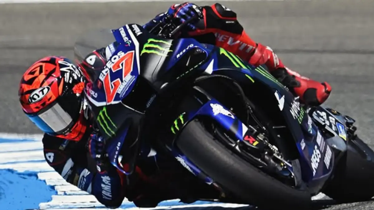 Augusto Fernandez menguji motor V4 Yamaha di MotoGP Jerez 2026 (INSTAGRAM/@augustofernandez37)