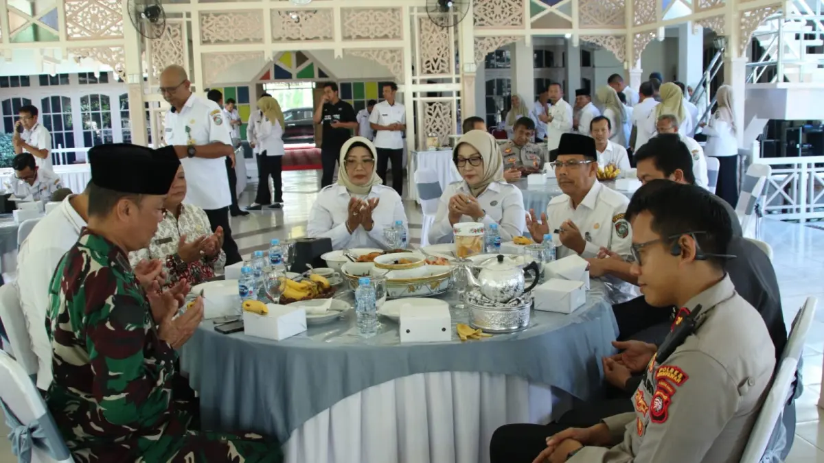 Coffee morning bersama Forum Koordinasi Pimpinan Daerah (Forkopimda) yang digelar di Pendopo Bupati Mempawah.