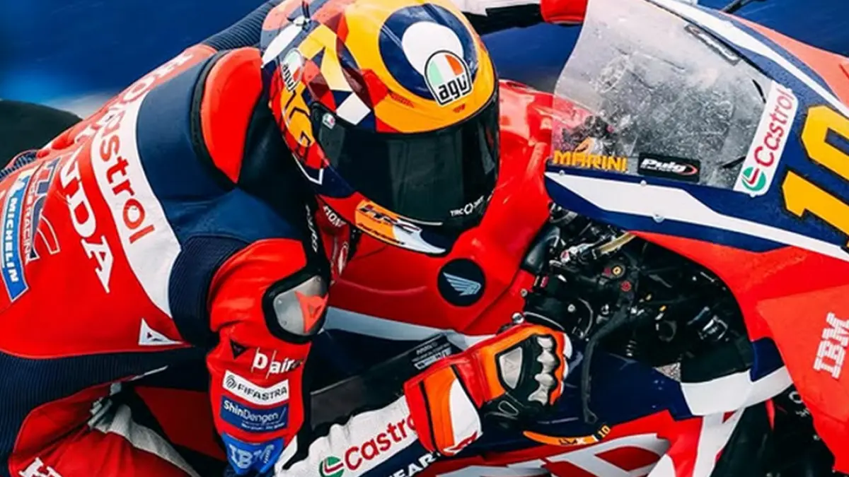 Luca Marini yang mundur dari Suzuka 8 Hours dengan alasan tinggi badan.(INSTAGRAM/@lucamarini10)