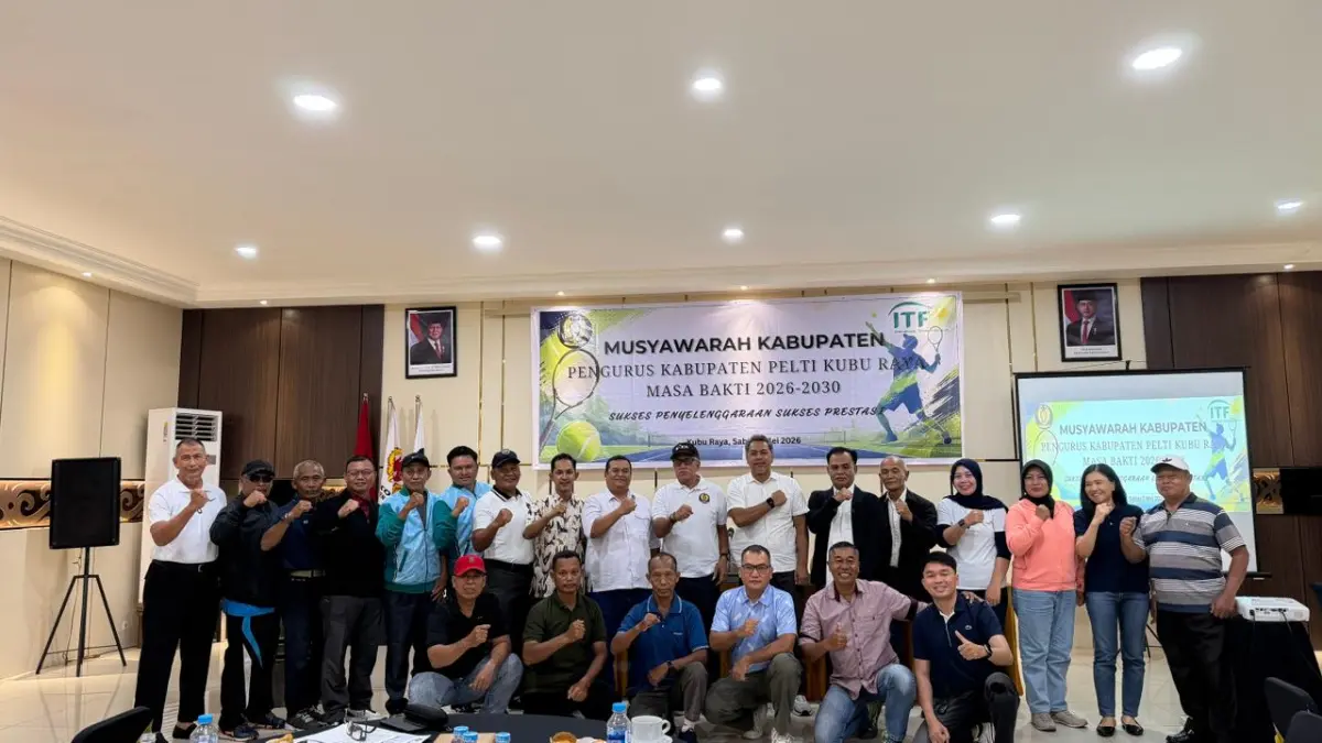PELTI Kubu Raya menggelar musyawarah kabupaten pada Sabtu (2/5) lalu. (ISTIMEWA)