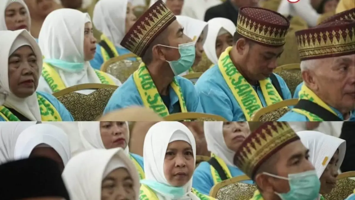 Sebanyak 19 Jemaah Calon Haji (JCH) Kabupaten Sambas, Senin (4/5), dilepas untuk melaksanakan perjalanan ke Tanah Suci. (PROKOMPIM SAMBAS)