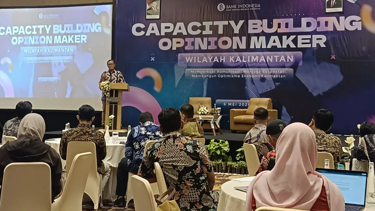 Bank Indonesia menggelar Capacity Building Opinion Maker Wilayah Kalimantan, Selasa (6/5).&nbsp; (NOVANTAR RAMSES NEGARA/PONTIANAK POST)