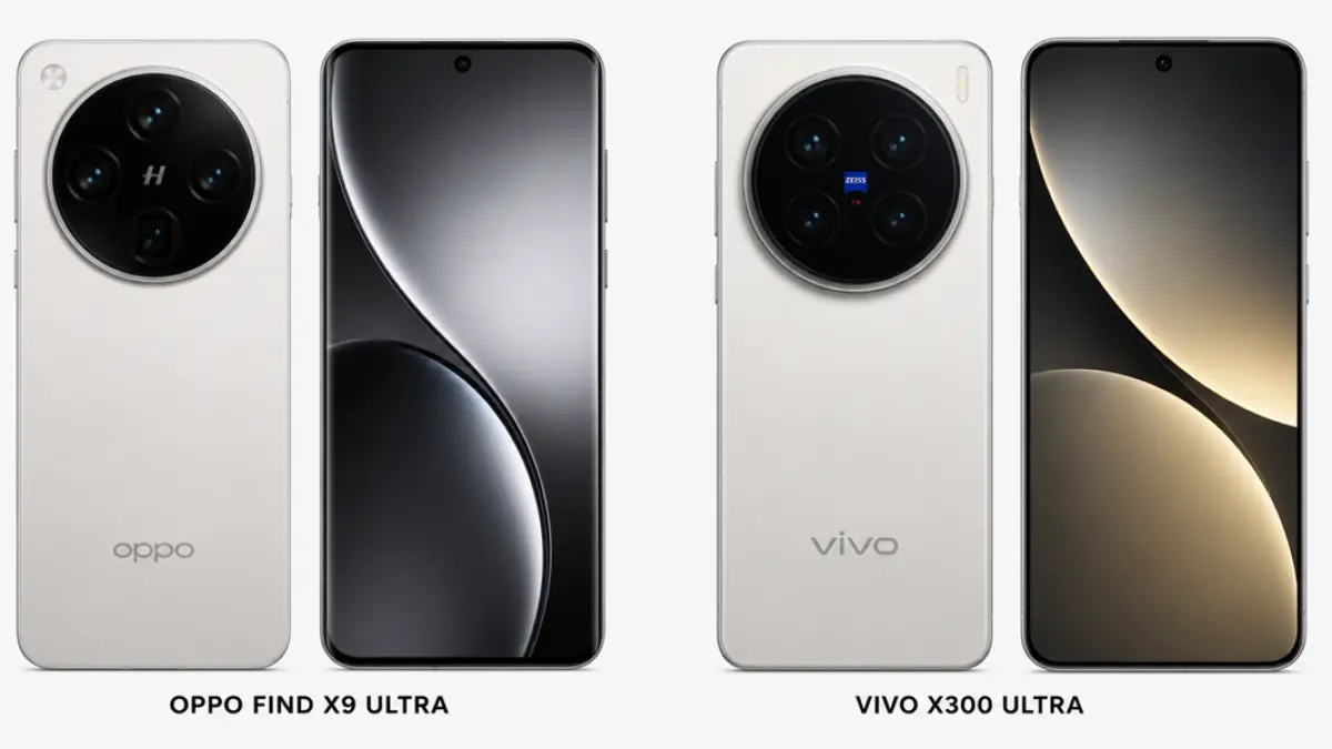 Perbandingan Oppo Find X9 Ultra dan Vivo X300 Ultra dalam uji kamera flagship.(Ilustrasi AI)