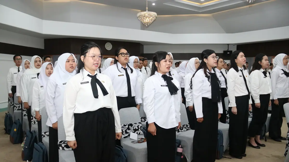 Peserta CPNS Provinsi Kalbar mengikuti Latsar Tahap II Tahun 2026 di BPSDM Kalbar, Selasa (5/5). (ISTIMEWA)