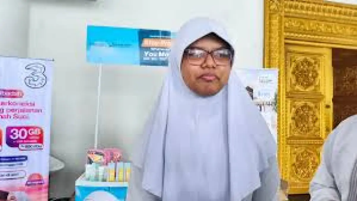 Aliah Afifah, jemaah  calon haji termuda di Indonesia yang berangkat tahun 2026 ini ke Tanah Suci Mekkah    