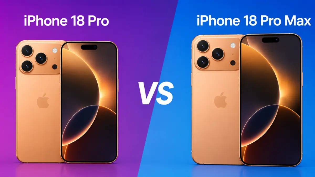 Ilustrasi iPhone 18 Pro dan Pro Max. (Ilustrasi AI)&nbsp;