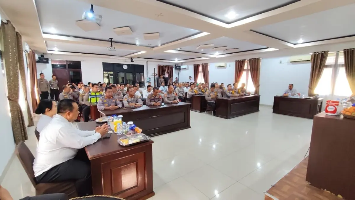 Itwasda Polda Kalbar menggelar audit di Polres Landak para Rabu (6/5) pagi. (ISTIMEWA)