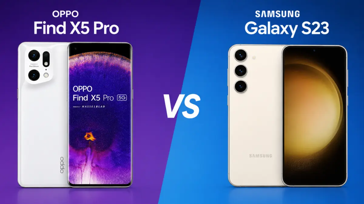 Oppo Find X5 Pro vs Samsung S23 Ultra. (Ilustrasi AI)