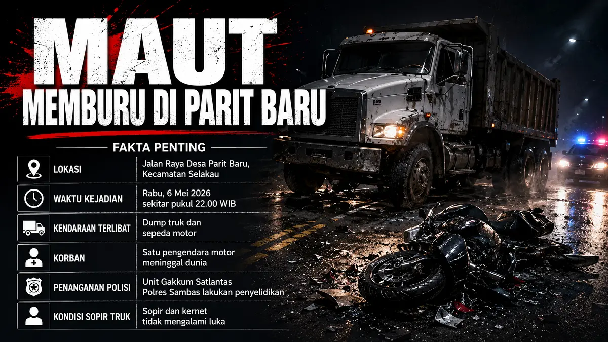 Grafis laka di Parit Baru, Sambas
