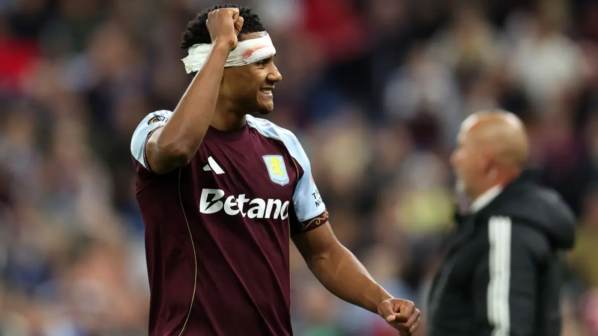 Ollie Watkins merayakan gol saat menyingkirkan Nottingham Forest dan melaju ke final Liga Europa. (Dok.Aston Villa)