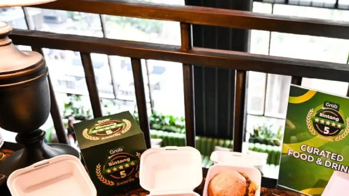 Ragam makanan yang masuk kurasi Grab Indonesia dari merchant Bintang 5. (ANTARA/HO-Grab Indonesia)