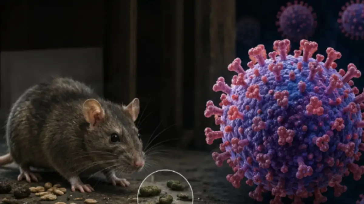 Ilustrasi Hantavirus. (AI)