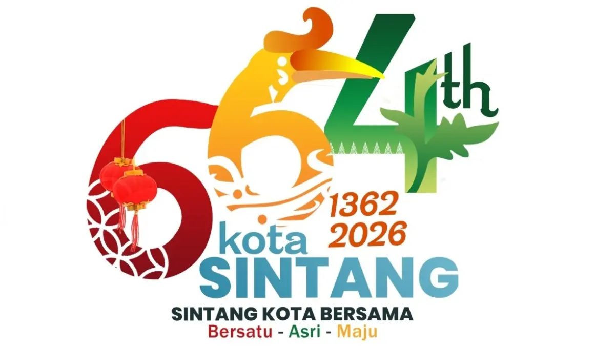 Logo HUT Kota Sintang ke-664.