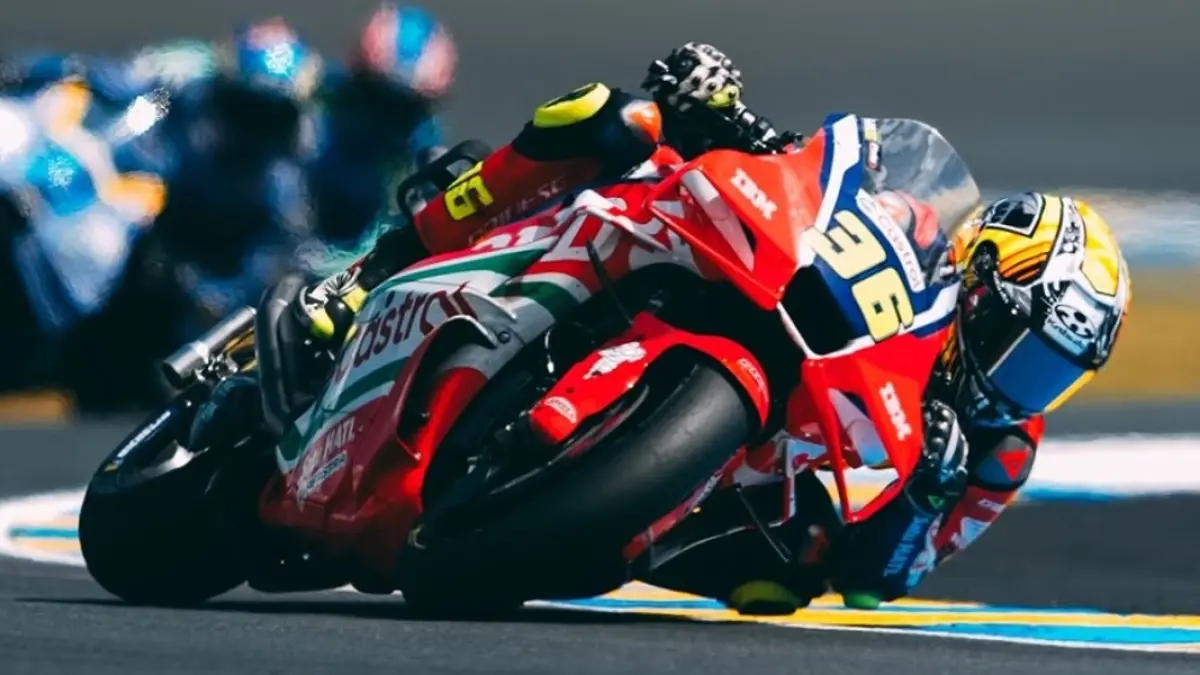 Joan Mir saat tampil pada Sprint MotoGP Prancis 2026 di Le Mans. [Foto: Instagram/@joanmir36official]