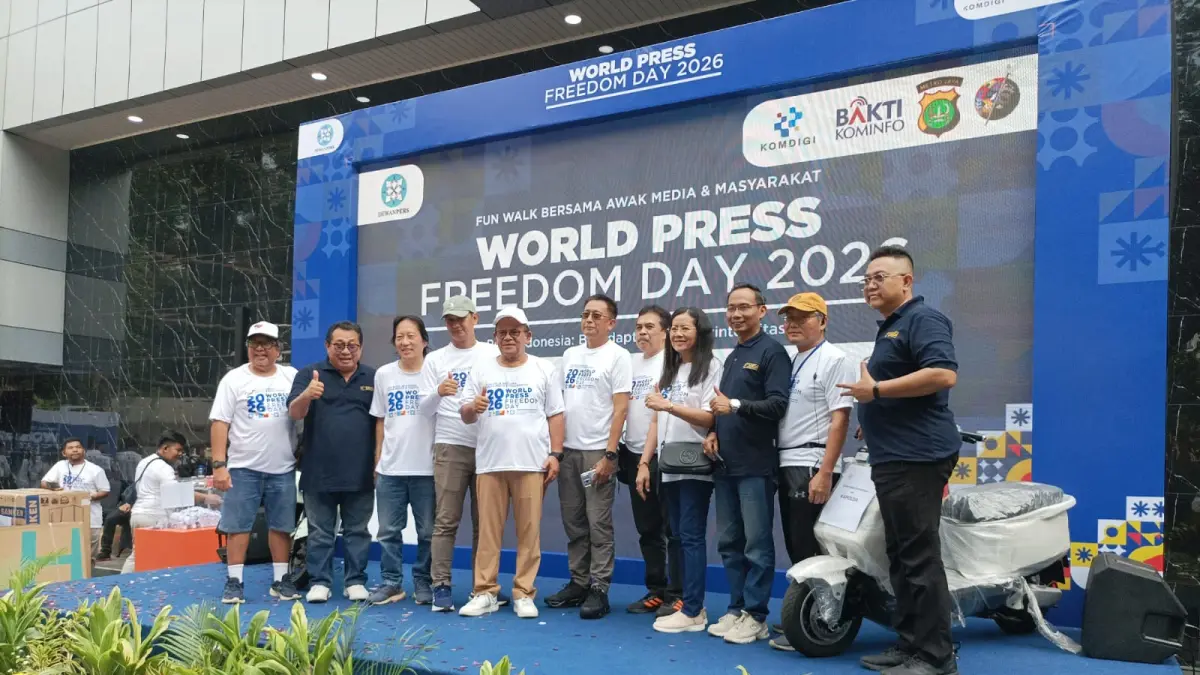 Kegiatan World Press Freedom Day 2026 di Jakarta.