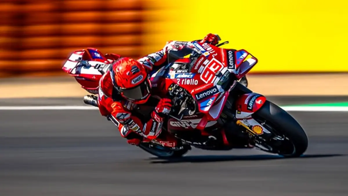 Marc Marquez mengalami crash keras di Le Mans Sprint MotoGP Prancis 2026. (INSTAGRAM/@ducaticorse)