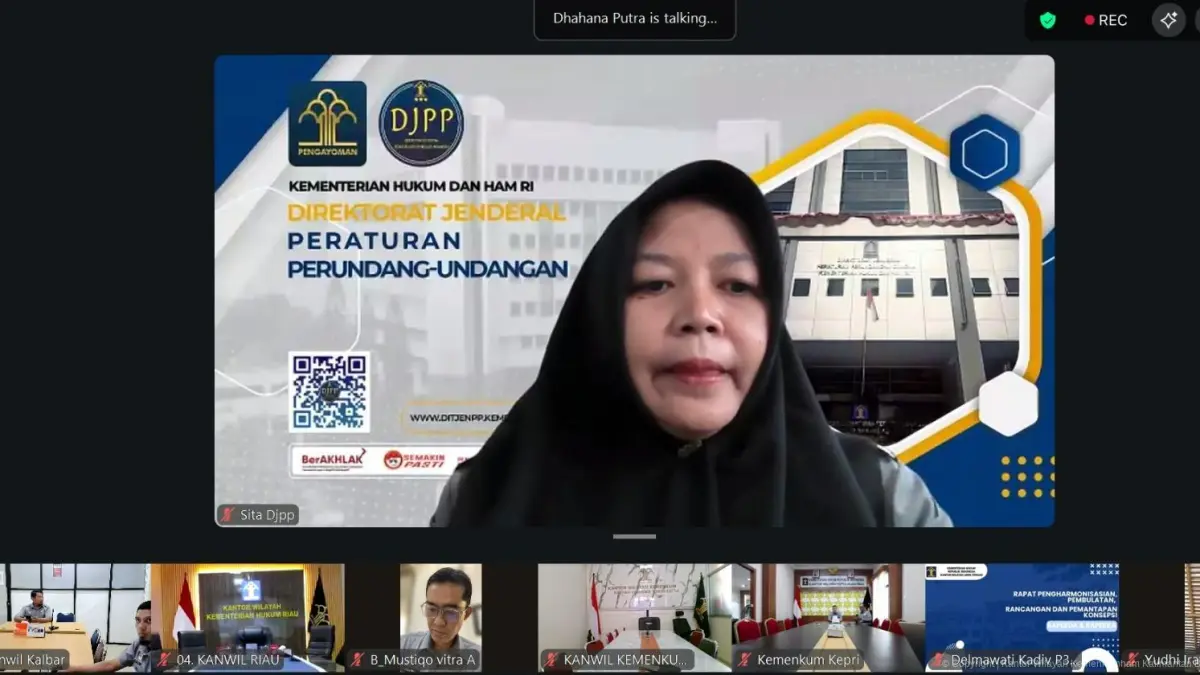 Kantor Wilayah Kementerian Hukum Kalimantan Barat mengikuti pengarahan pelaksanaan Uji Kompetensi Perancang Peraturan Perundang-undangan pada Senin (11/5). (DOK KANWIL KEMENKUM KALBAR)