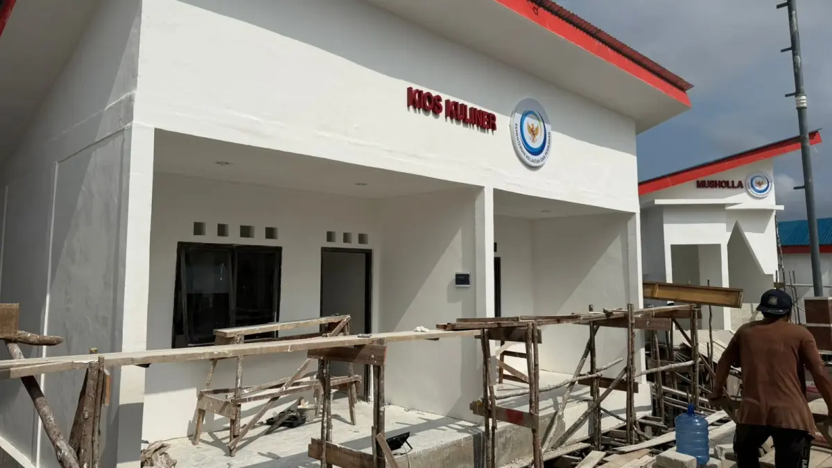 Kampung Nelayan Merah Putih yang dibangun di Desa Ujung Said. (ISTIMEWA)