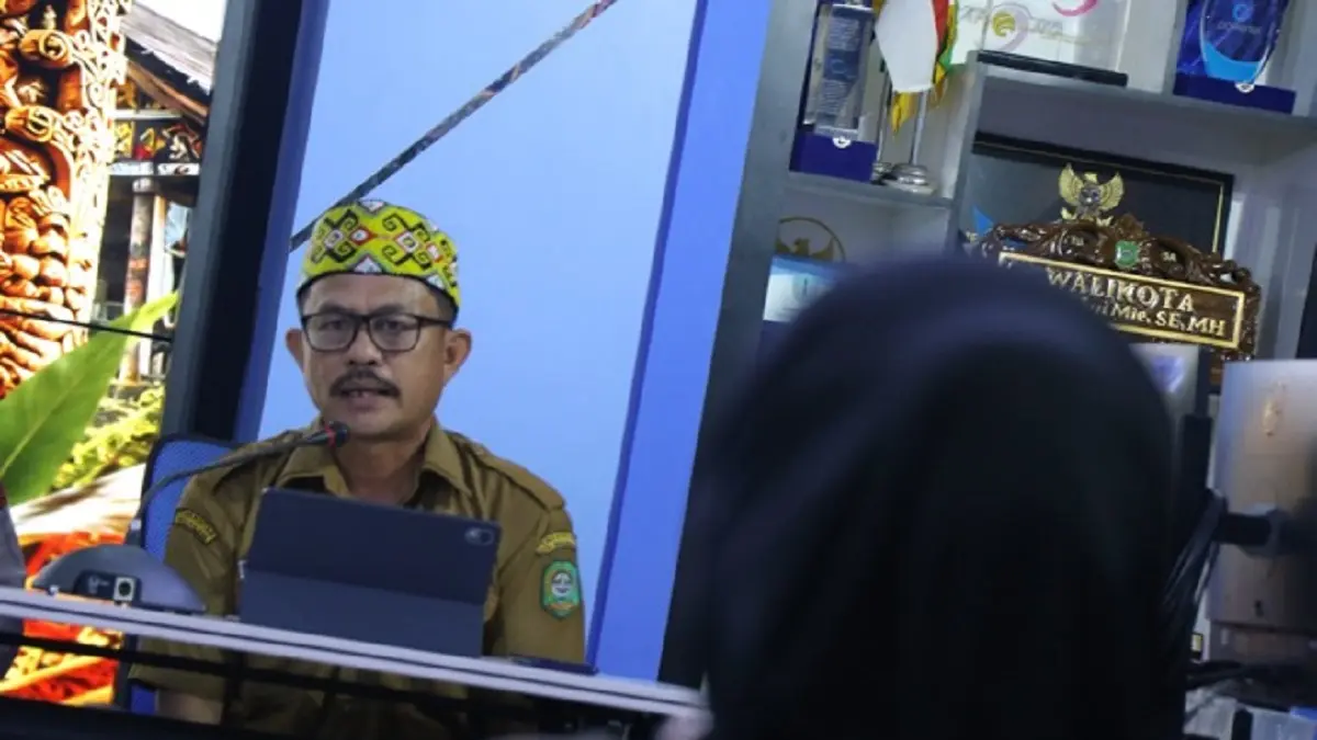 Ketua Panitia Gawe Dayak Naik Dango XXVI Kota Singkawang, Andreas Aan. (MC-skw)