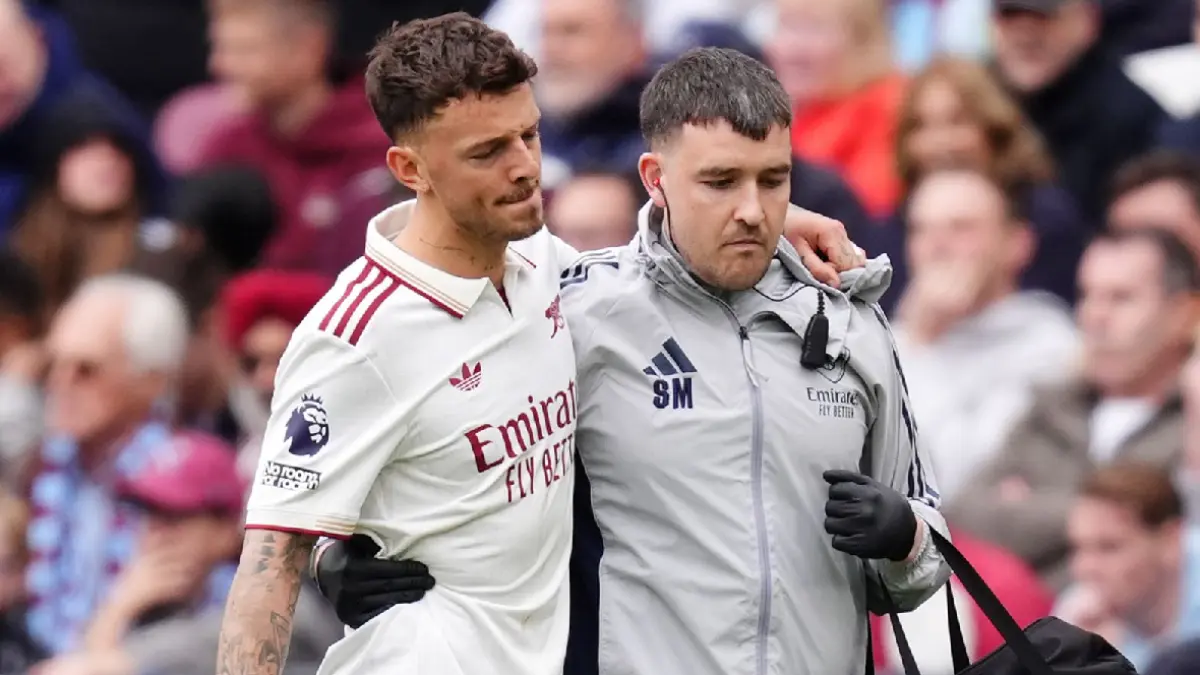Ben White mengalami cedera lutut yang membuat Arsenal kehilangan bek andalan di akhir musim. (Dok.Sky Sports)