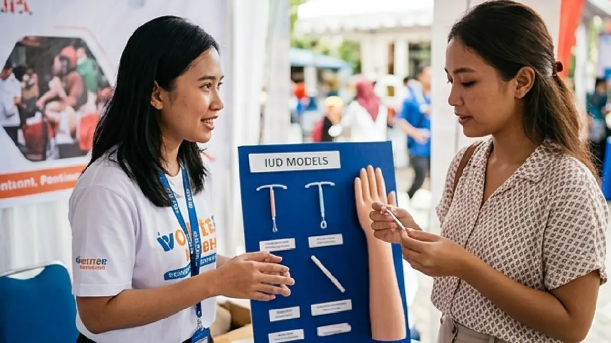 Ilustrasi alat kontrasepsi IUD (AI)