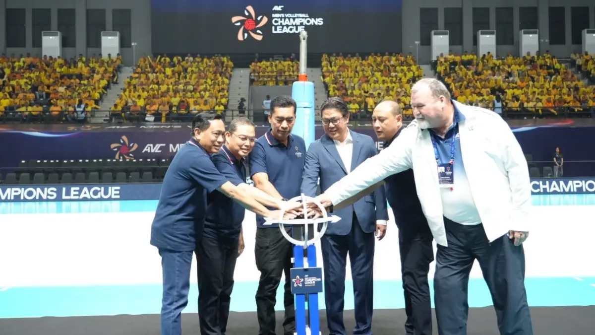 Opening Ceremony AVC Men’s Volleyball Champions League 2026 di Pontianak pada Rabu (13/5). (MEIDY KHADAFI/PONTIANAK POST)