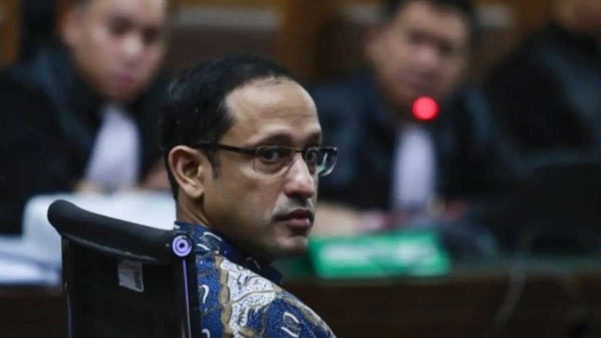 Sidang kasus dugaan korupsi pengadaan Chromebook  di Pengadilan Tipikor, Jakarta, Senin (11/5) beragendakan pemeriksaan terdakwa Nadiem Makarim, sebelumnya sempat tertunda dikarenakan kondisi kesehatan terdakwa. (ANTARA FOTO/Asprilla Dwi Adha/ws)