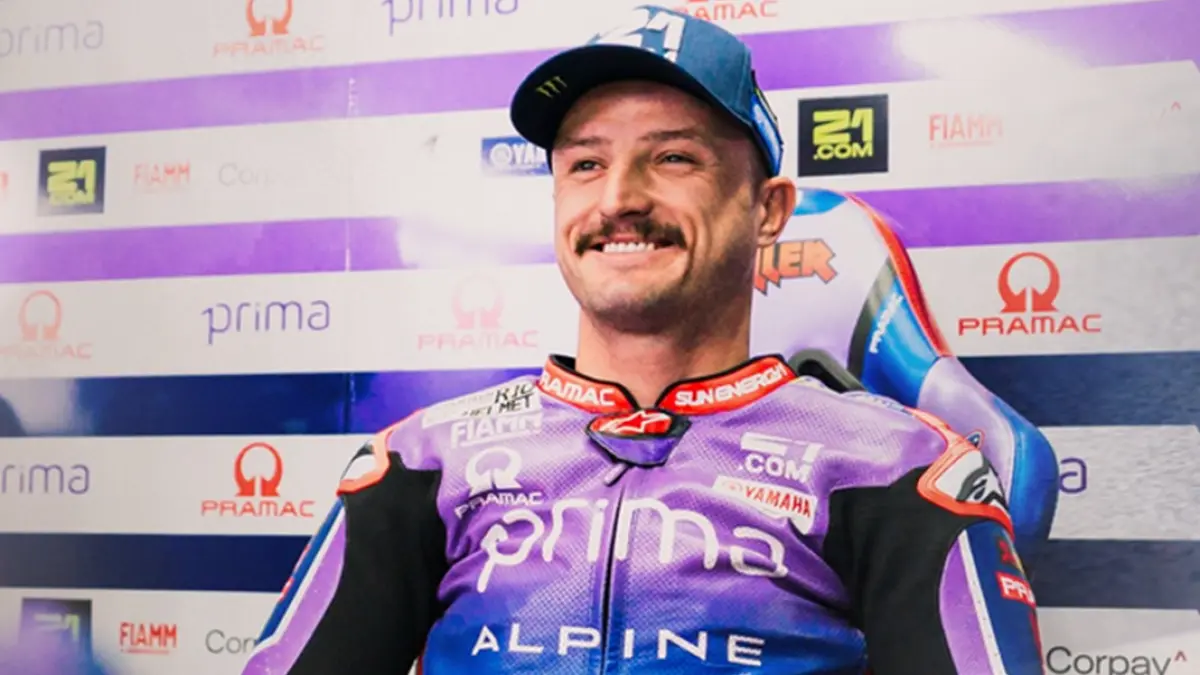 Jack Miller saat menjalani sesi MotoGP 2026 bersama Pramac Yamaha. (INSTAGRAM/@jackmilleraus)