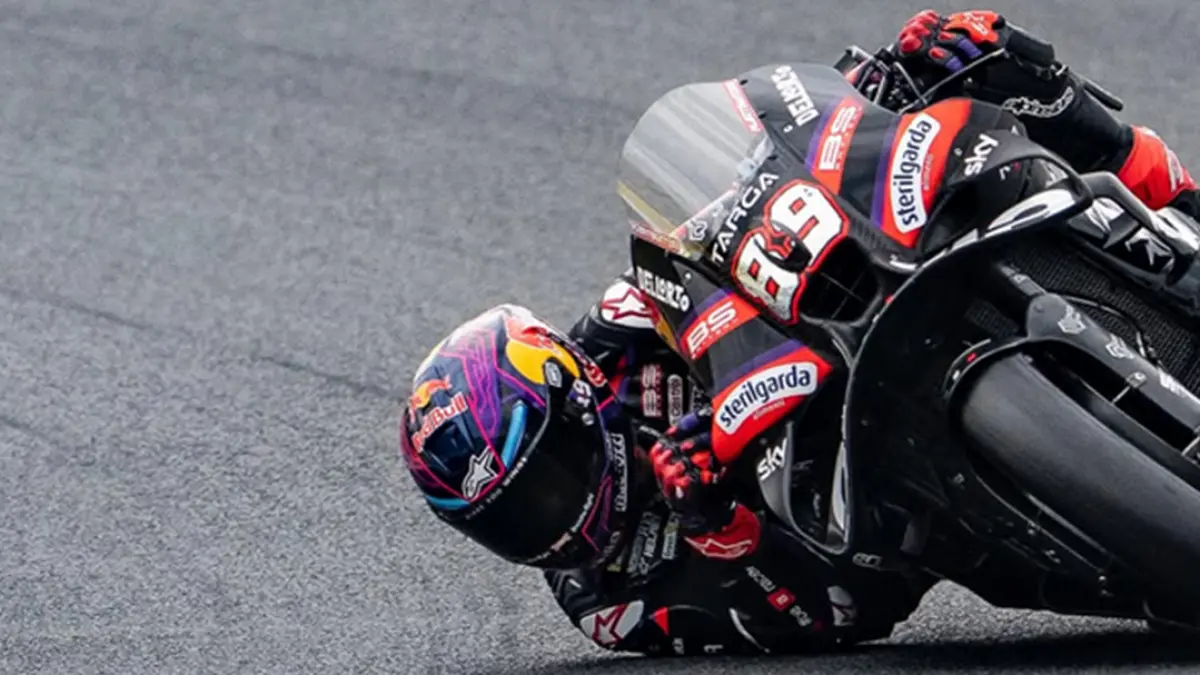 Jorge Martin merayakan kemenangan MotoGP Prancis 2026 bersama Aprilia di Le Mans. (INSTAGRAM/@89jorgemartin)