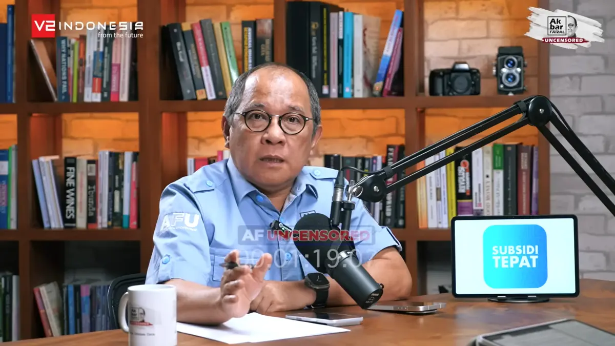 Akbar Faizal dalam podcast Akbar Faizal Uncensored. (YOUTUBE)