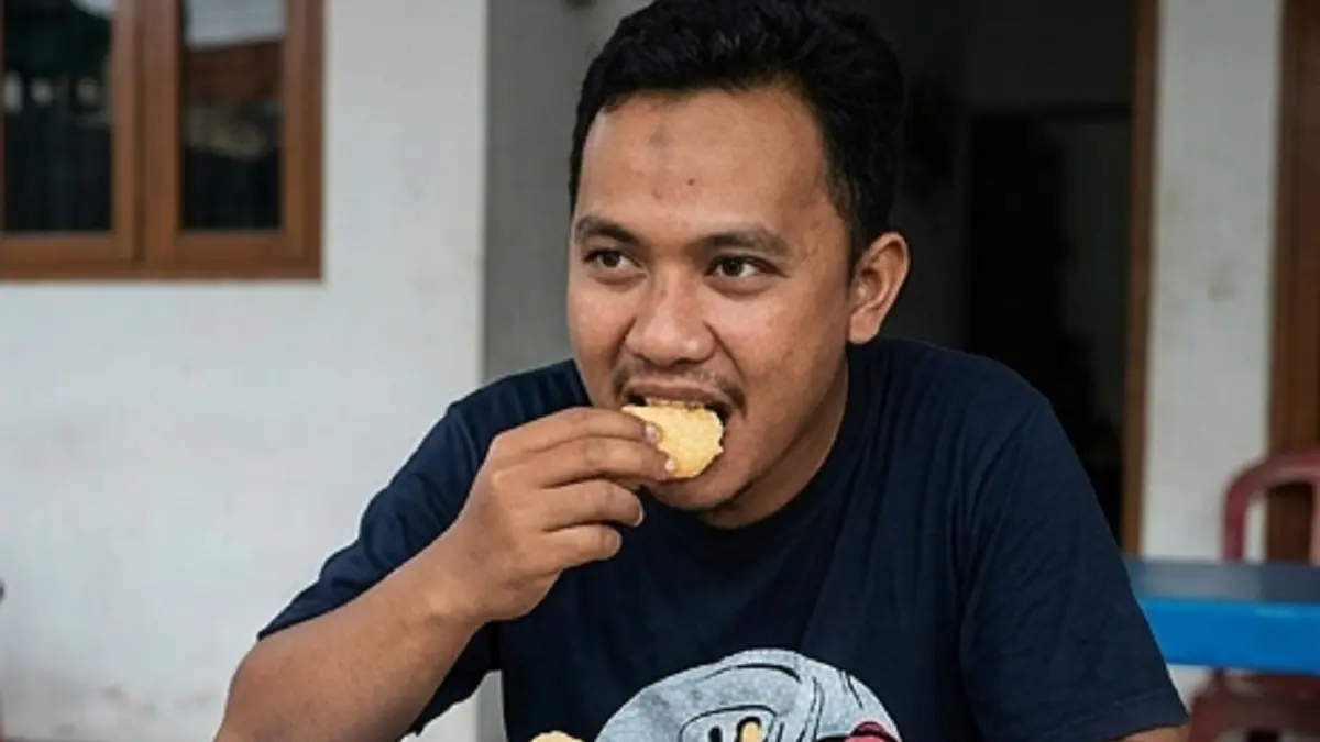 Ilustrasi camilan kerupuk
