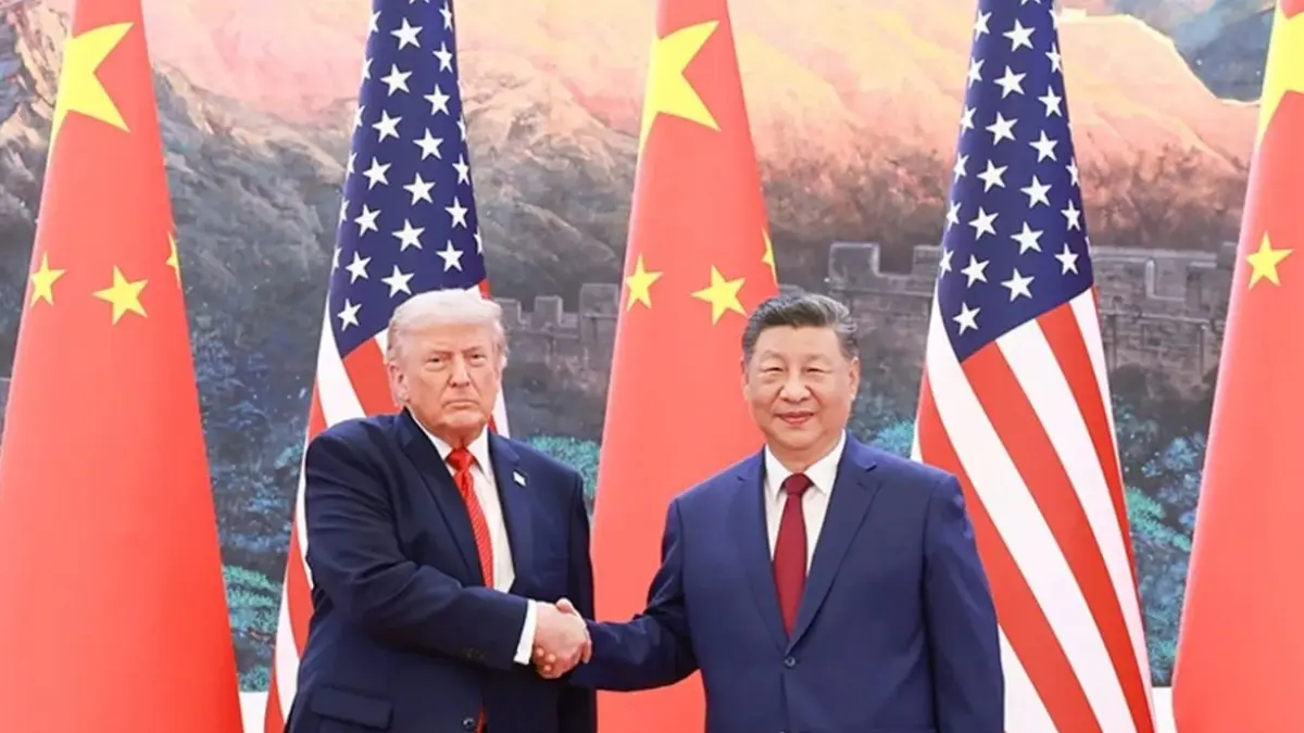 PERTEMUAN PENTING: Presiden China Xi Jinping bertemu dengan Presiden Amerika Serikat Donald Trump di Balai Besar Rakyat di Beijing, Kamis (14/5/2026 (ISTIMEWA)