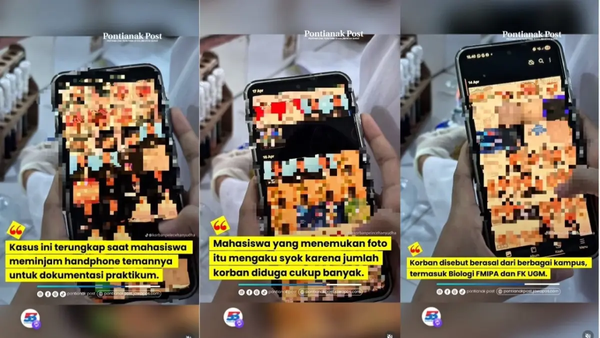 Kasus dugaan deepfake mahasiswi Untan viral di media sosial. (INSTAGRAM/@pontianakpost)