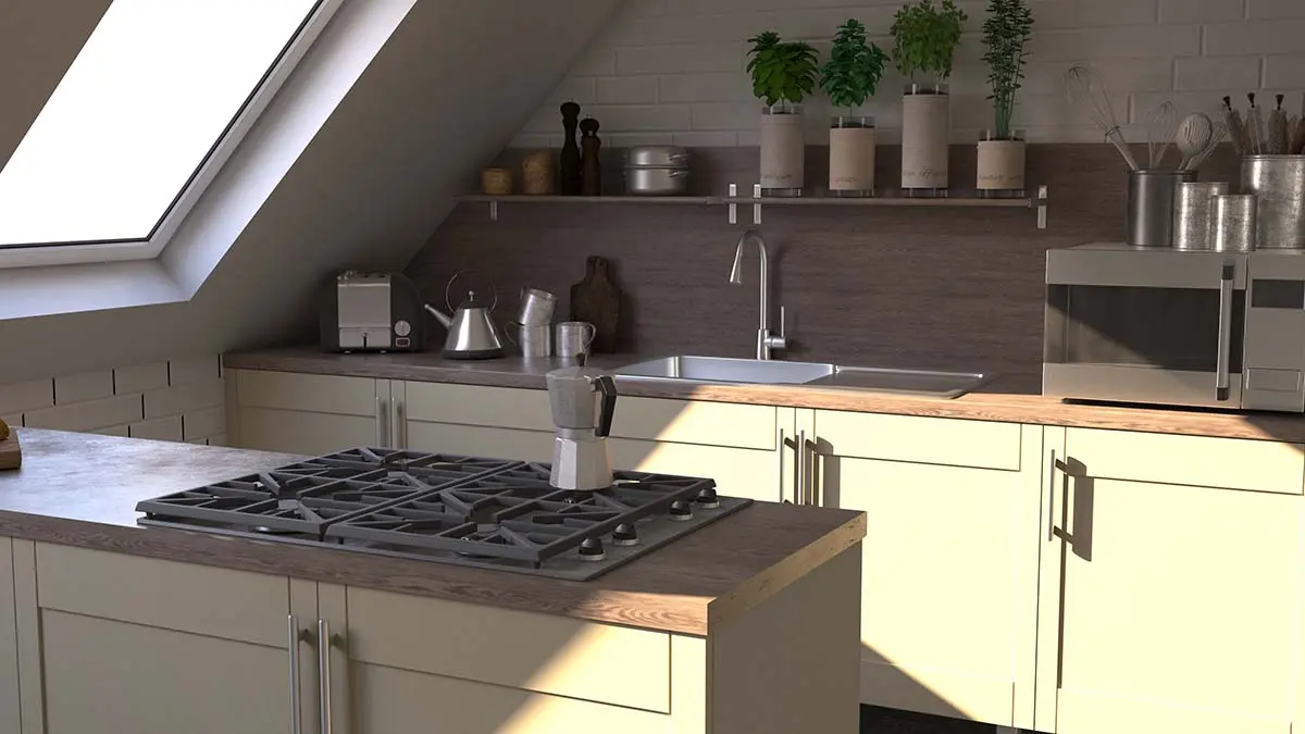 Ilustrasi kabinet dapur alumunium (FREEPIK)
