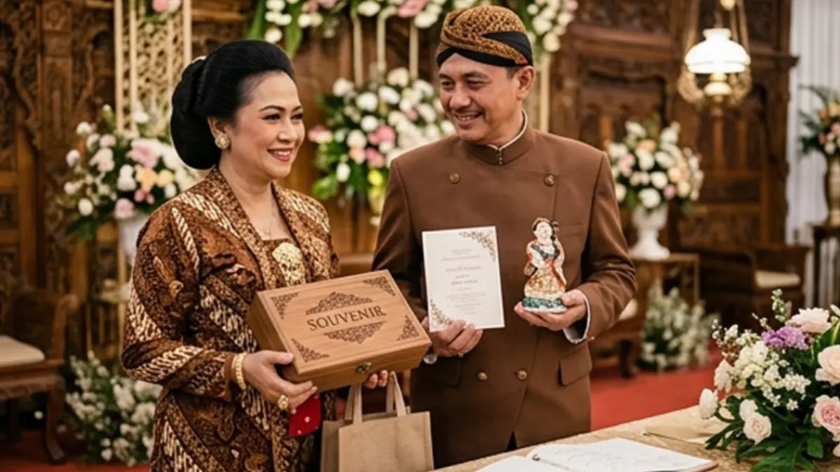 Ilustrasi suvenir pernikahan