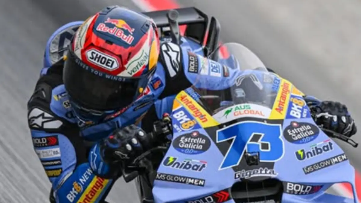 Alex Marquez yang mengalami kecelakaan besar di MotoGP Catalunya 2026. [(INSTAGRAM/@gresiniracing)