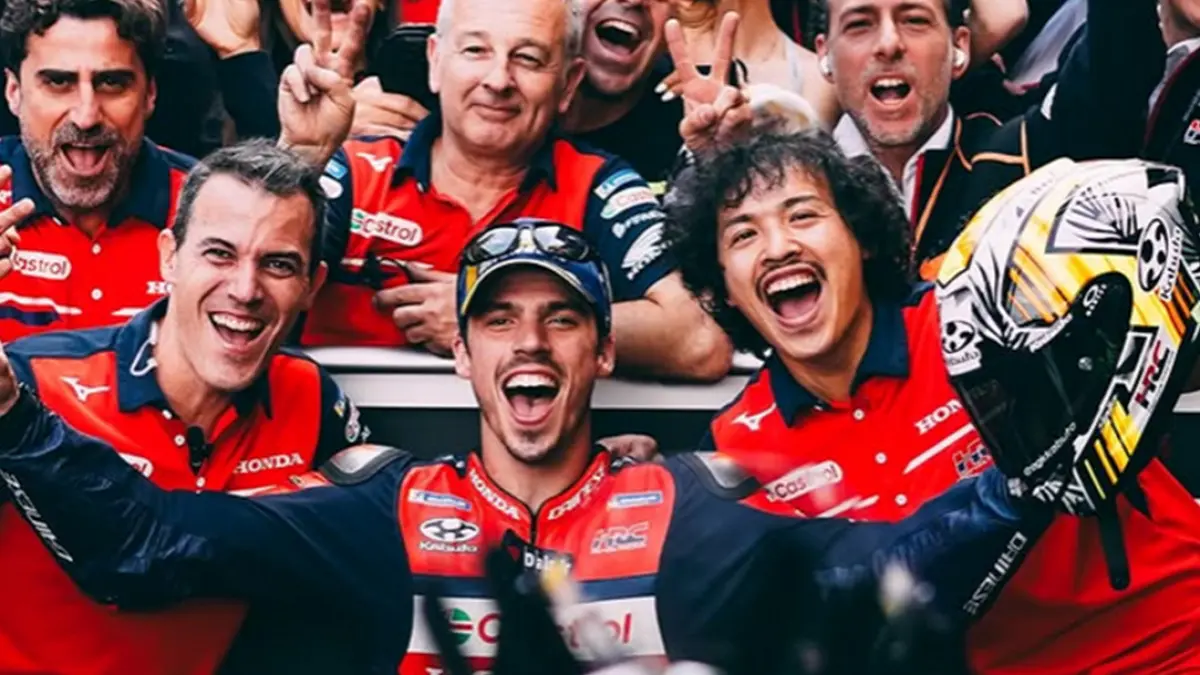 Joan Mir harus kehilangan podium MotoGP Catalunya usai terkena penalti tekanan ban pasca-balapan. (INSTAGRAM/@joanmir36official)