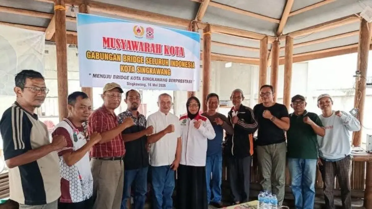 Musyawarah Kota (Muskot) Gabungan Bridge Seluruh Indonesia (Gabsi) Kota Singkawang.