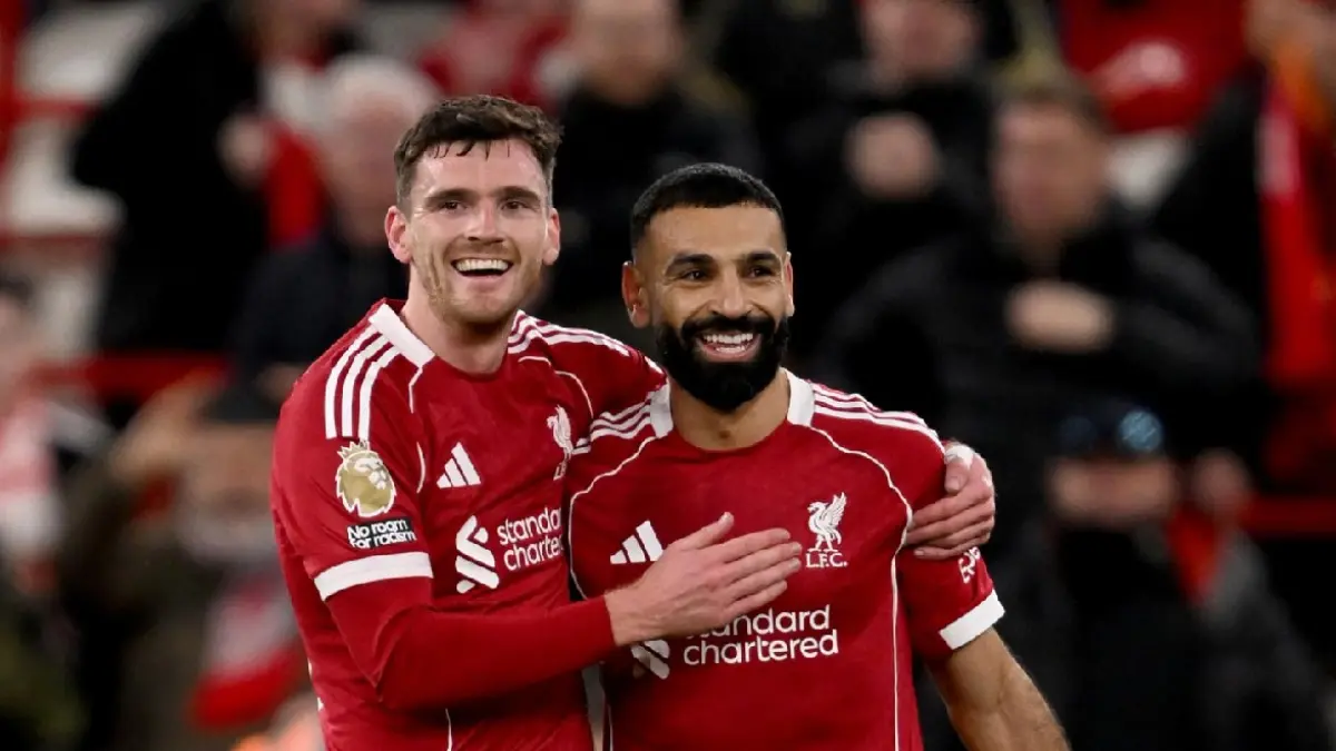 Andy Robertson dan Mohamed Salah akan meninggalkan Liverpool di akhir musim ini.