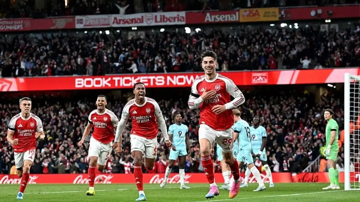 Kai Havertz mencetak gol kemenangan Arsenal saat mengalahkan Burnley 1-0 di Emirates Stadium. (Dok.Arsenal)